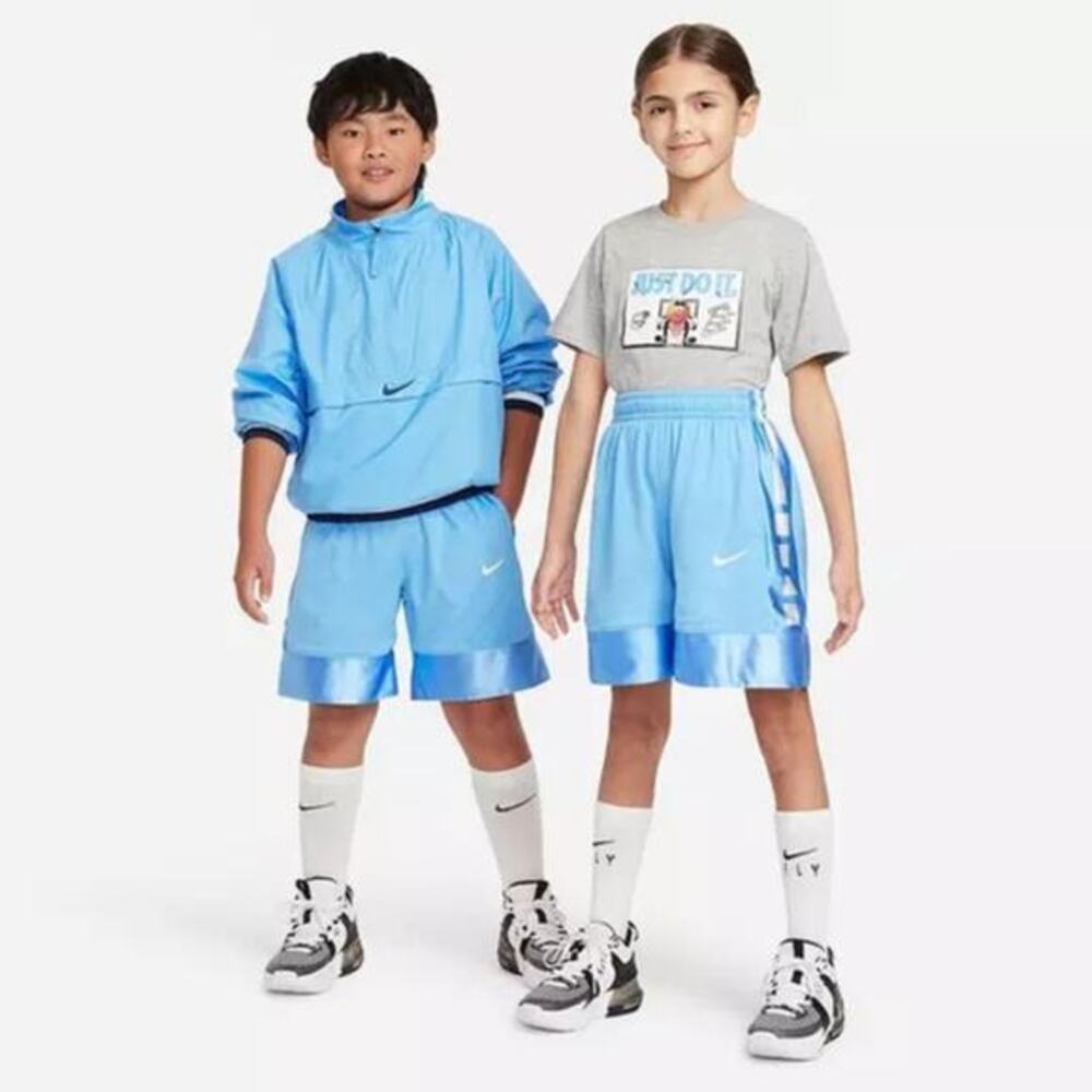 Nike Dri-Fit Elite 23 Big Kids' Basketball Shorts Blue Boys Size‎ XS